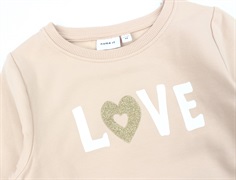 Name It rose smoke glitter sweatshirt